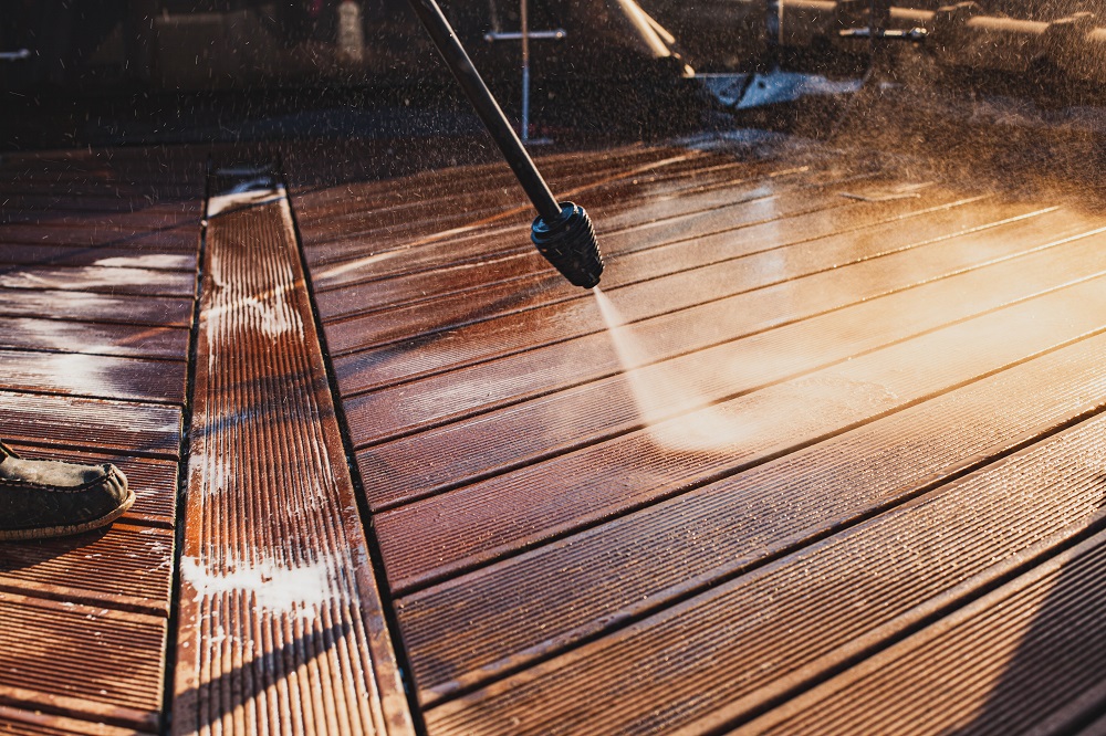 cleaning patio